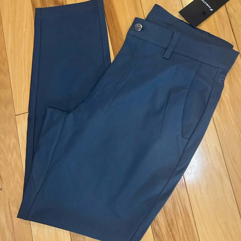 NWT Fabletics The Don Men's 5-Pocket Trouser Pants in Onyx (Gray)